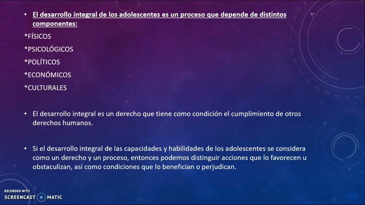 acciones que obstaculizan el desarrollo integral
