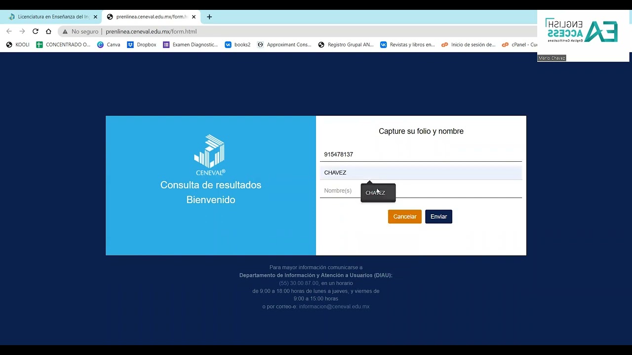 como checar si pase el ceneval