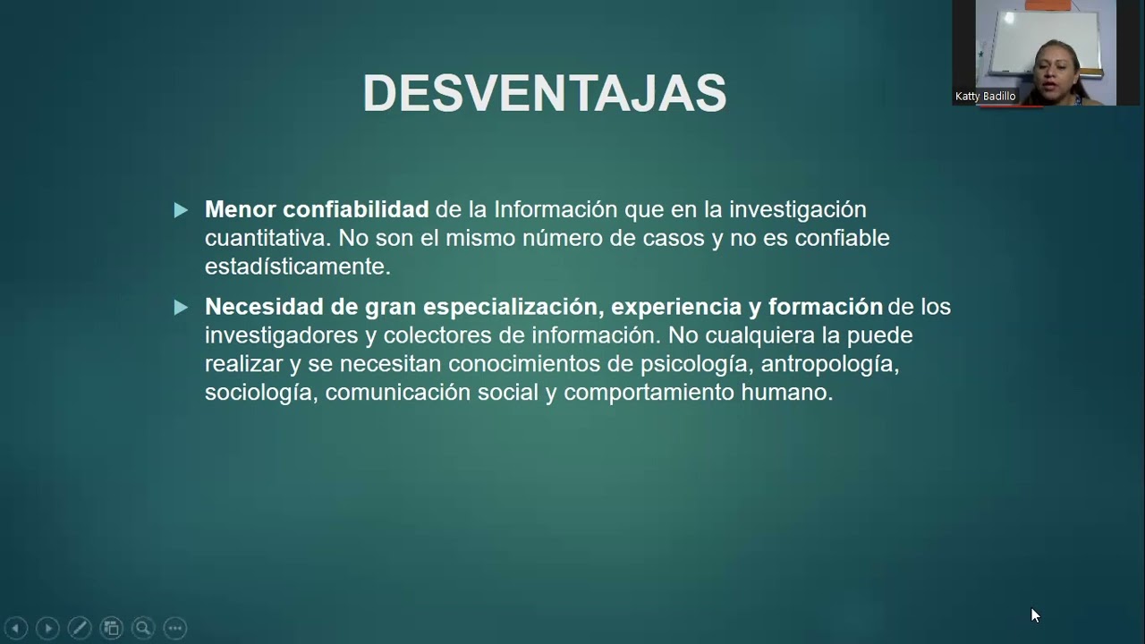 ventajas y desventajas de la investigacion cualitativa