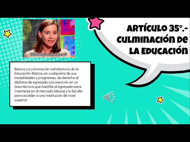 artículo 34 de la ley general de educación