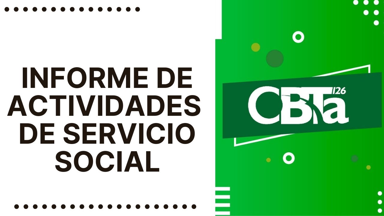 informe de actividades de servicio social