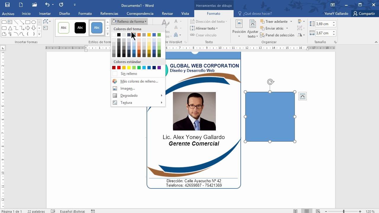 datos que lleva una credencial de trabajo