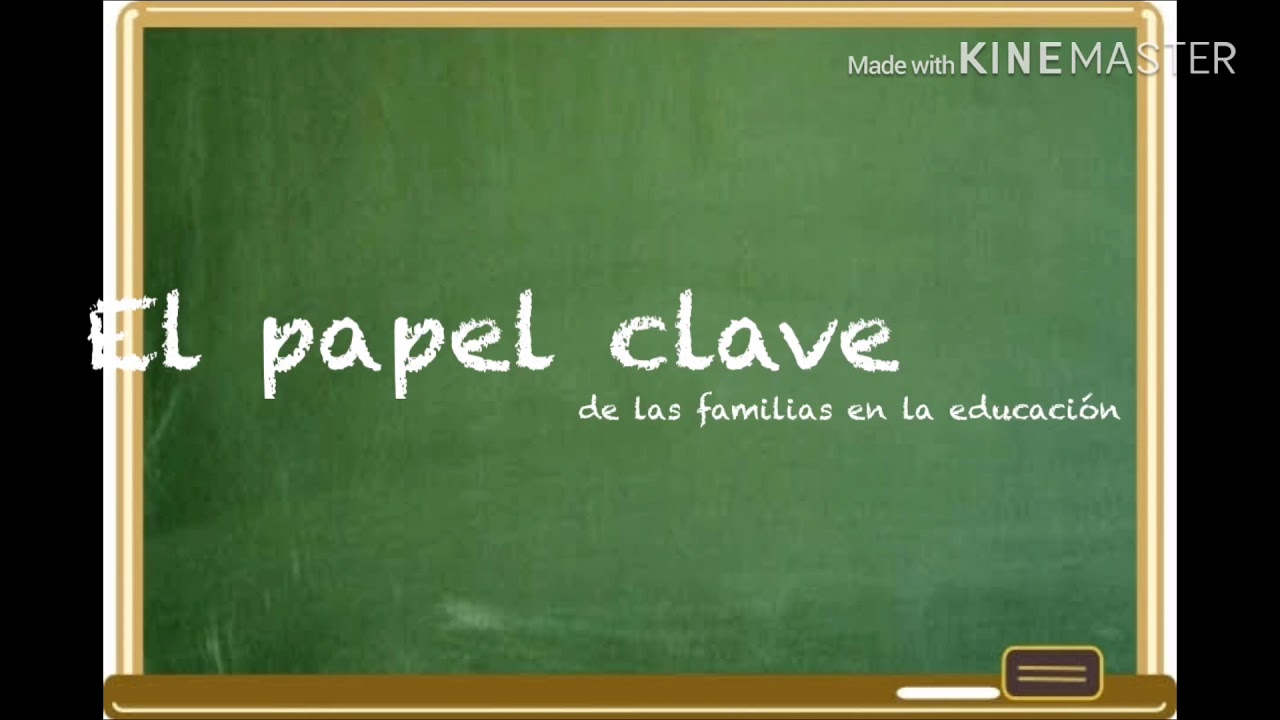 el papel de la familia en la educacion