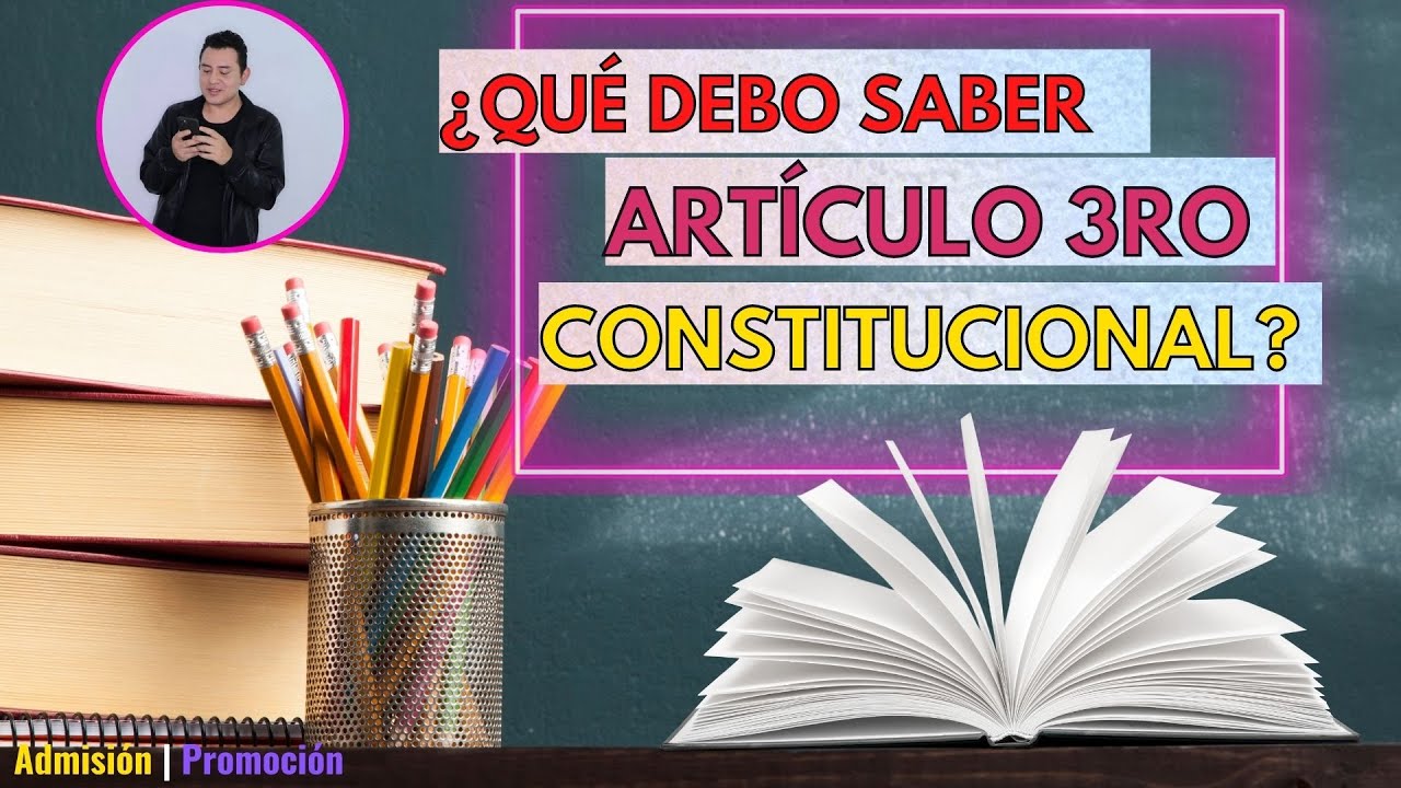 ley general de educacion articulo 3