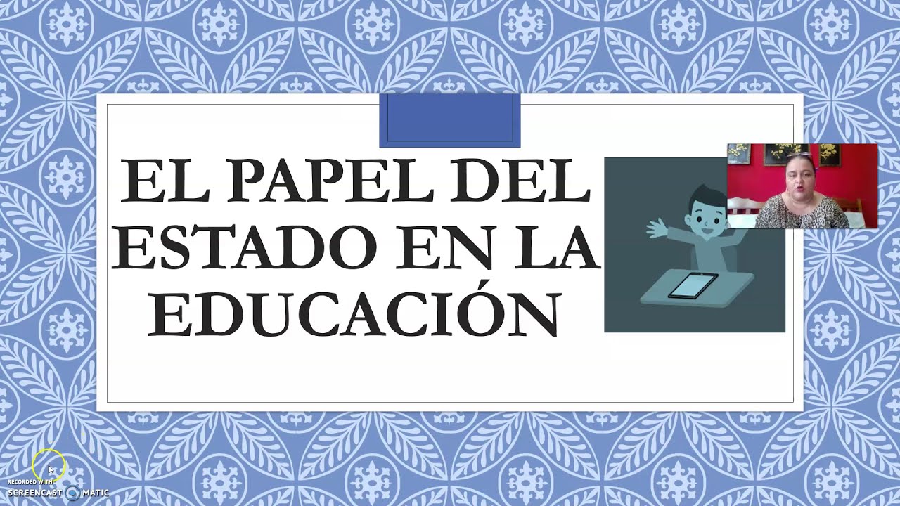 papel del estado en la educación