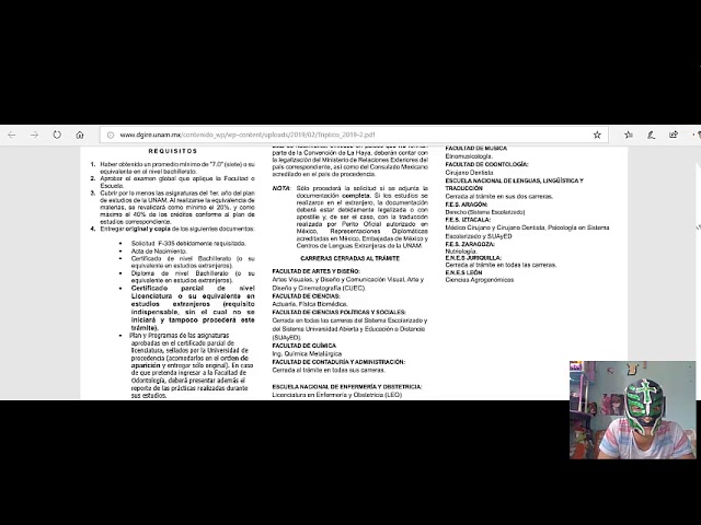 se pueden revalidar materias en la unam
