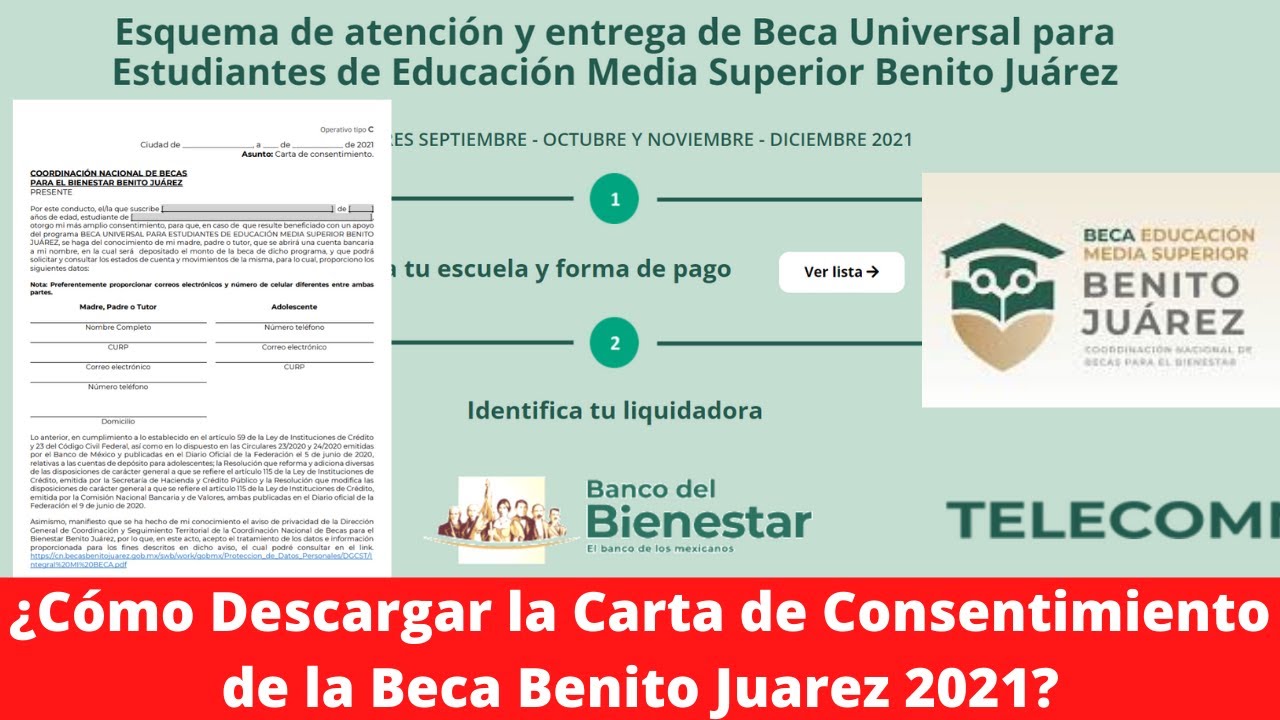 carta de consentimiento beca benito juarez