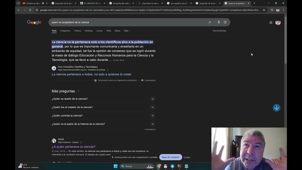 cual es el proposito de la ciencia y la tecnologia