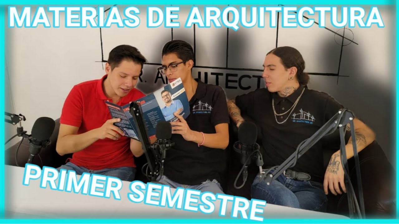 materias de primer semestre de arquitectura