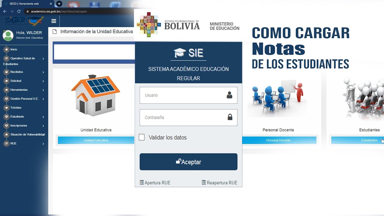 siged sie gob bo acceso consulta libreta