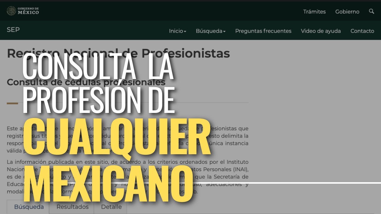 como checar los estudios de una persona