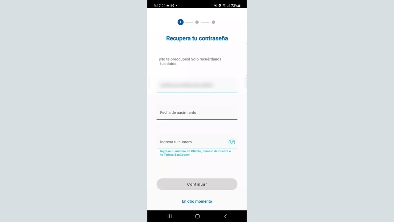 como puedo recuperar mi cuenta de coppel