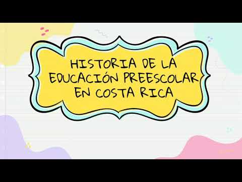 historia de la educación preescolar en costa rica