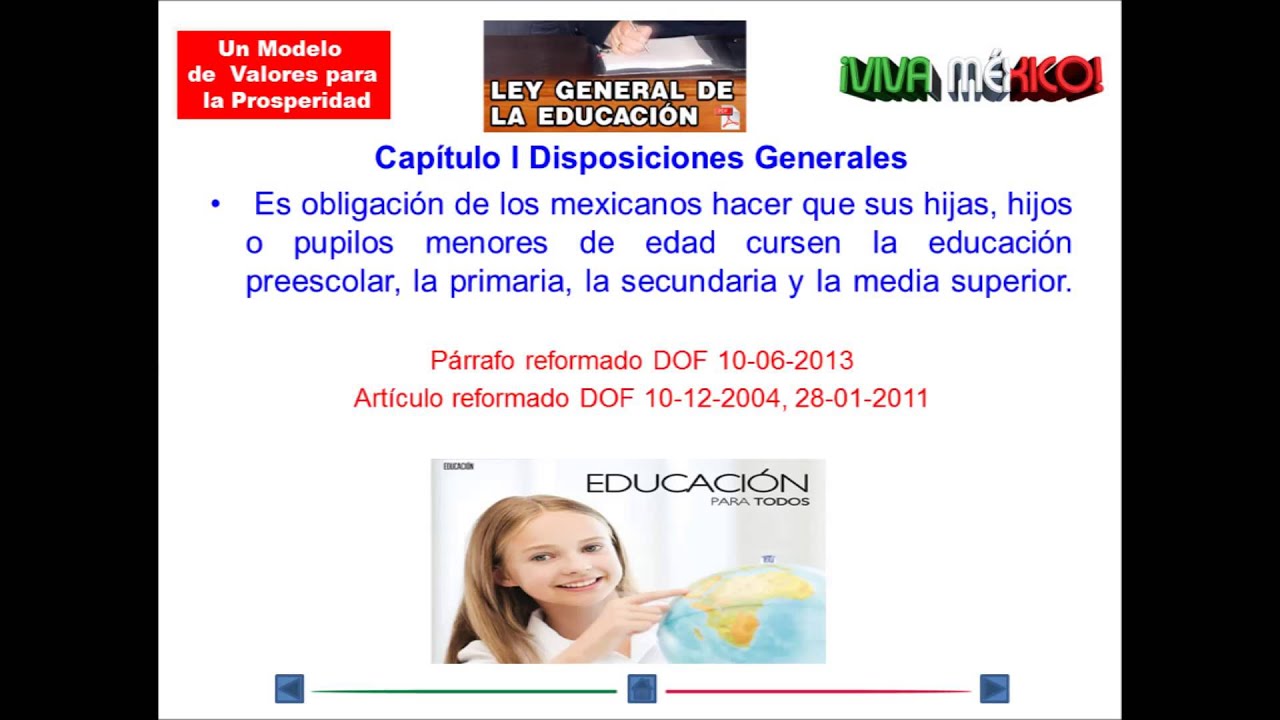 ley general de educacion articulo 4
