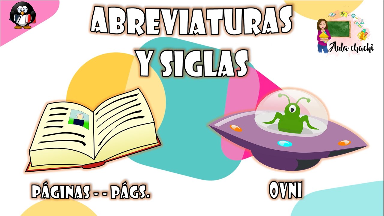 abreviaturas y siglas para niños de primaria