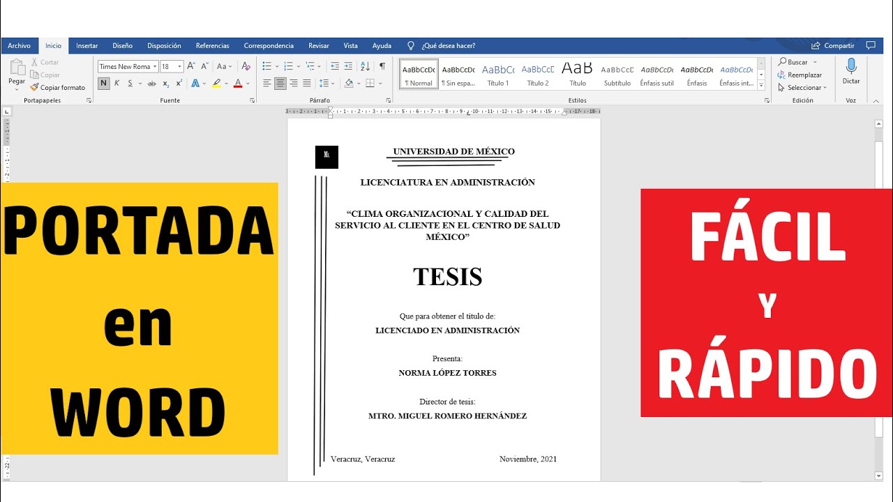 caratulas para trabajos de universidad en word