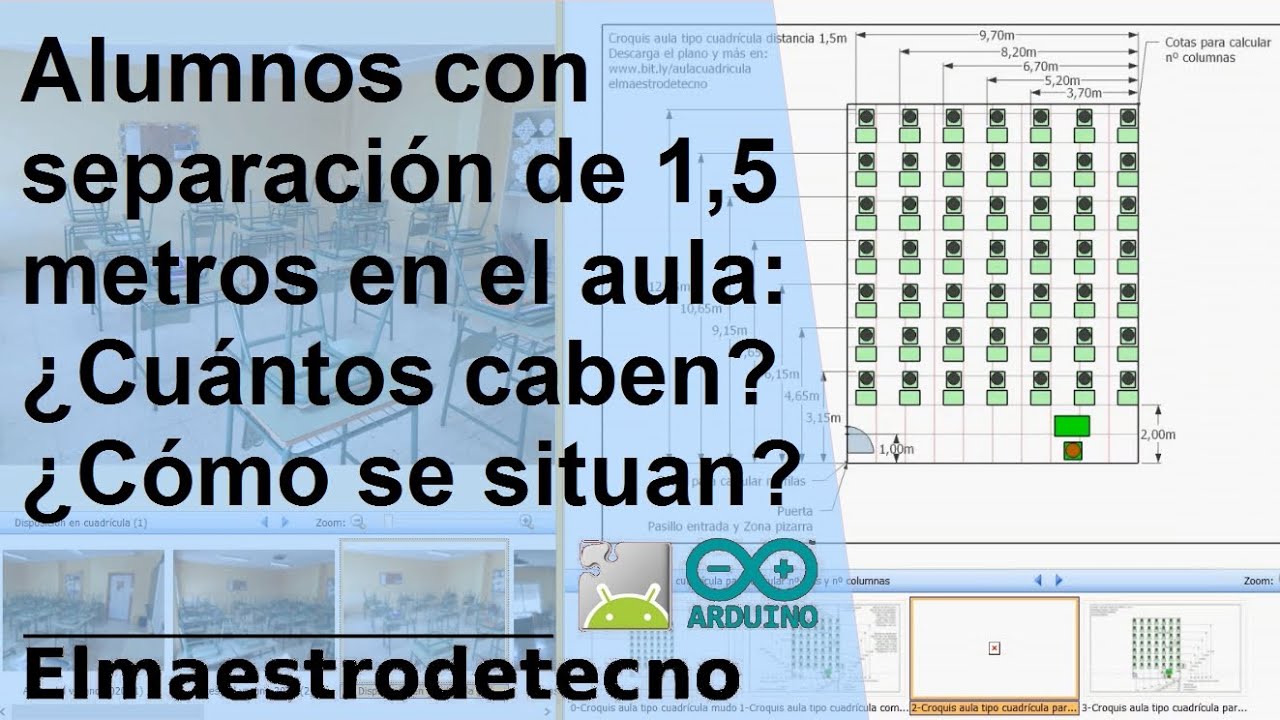 medidas de un salon de clases de secundaria