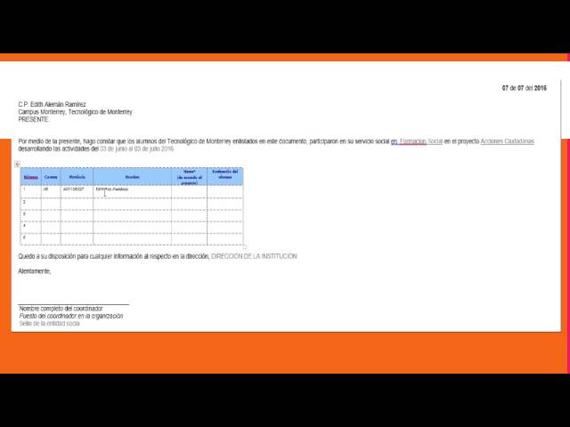 como contar las horas del servicio social
