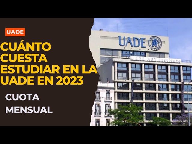 cuanto se paga en la uade