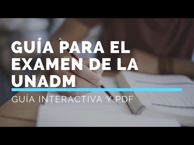 guia para presentar los examenes de diagnostico unadm
