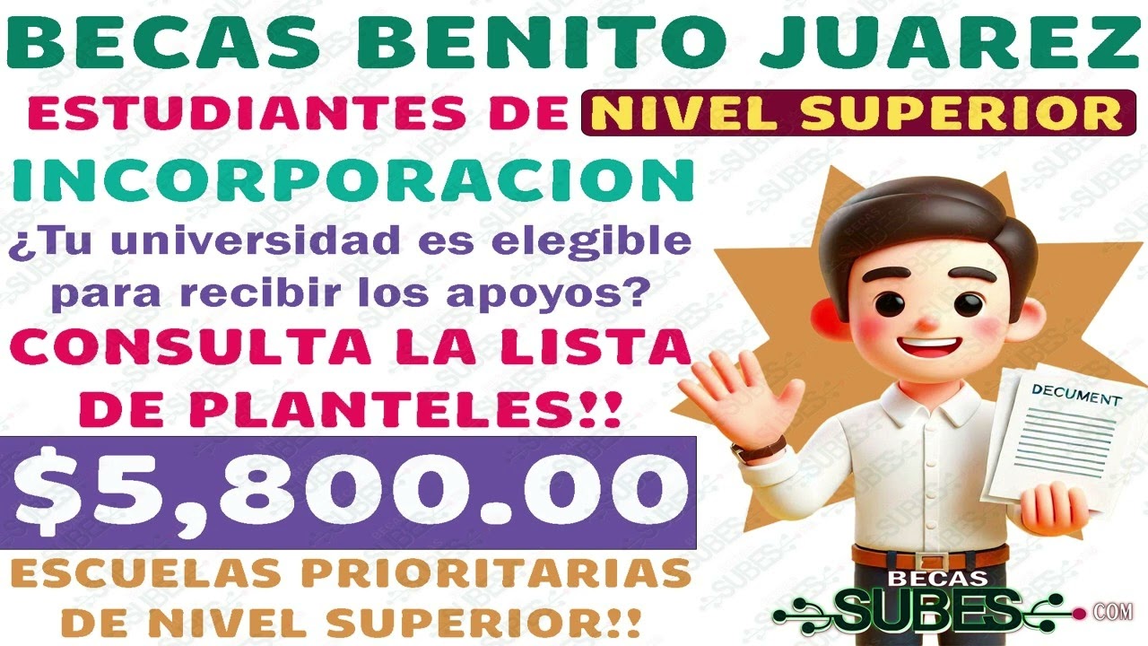 que universidades entran en la beca benito juarez