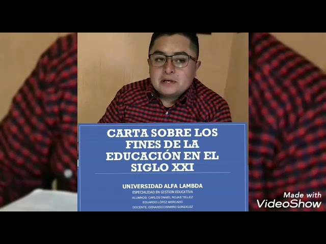 carta sobre los fines de la educacion
