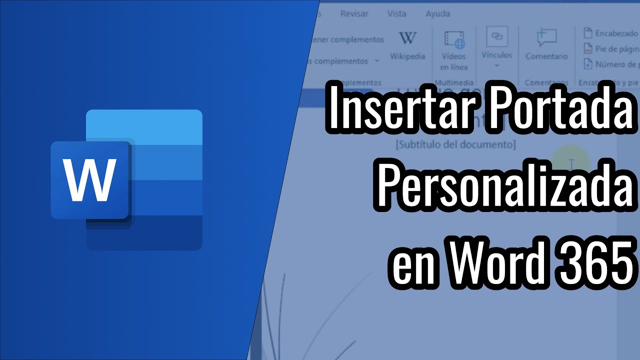 como agregar una caratula en word