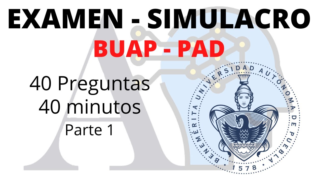guia de examen de admision buap